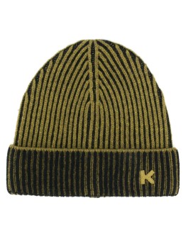 logo ribbed beanie