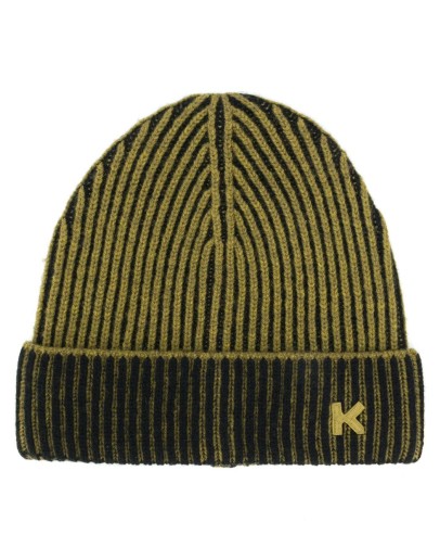 logo ribbed beanie