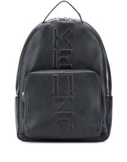 logo embossed backpack