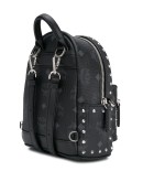 monogram-print backpack