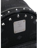 monogram-print backpack