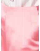 satin thigh-length shorts