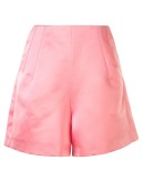 satin thigh-length shorts