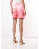 satin thigh-length shorts