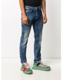 Skull slim-fit jeans