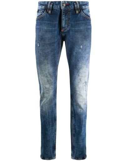 Skull slim-fit jeans