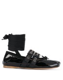 patent leather ballet flats