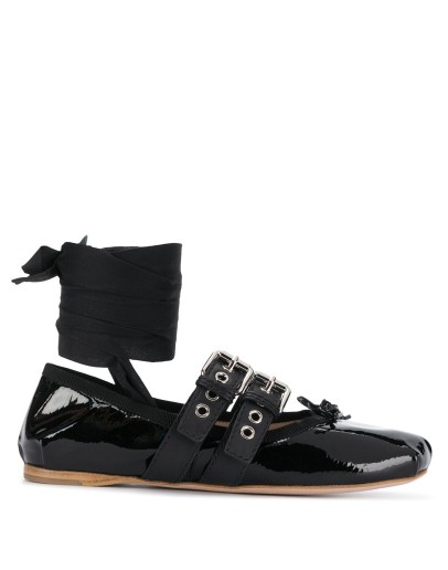 patent leather ballet flats