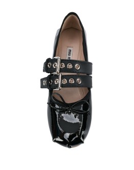 patent leather ballet flats