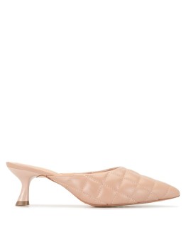 quilted mule pumps