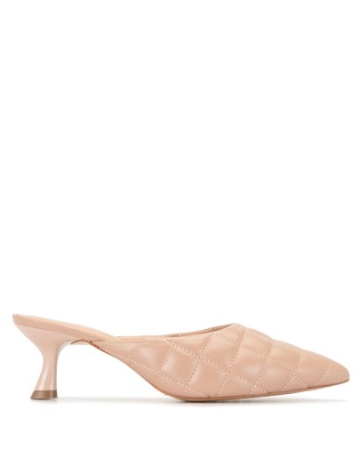 quilted mule pumps