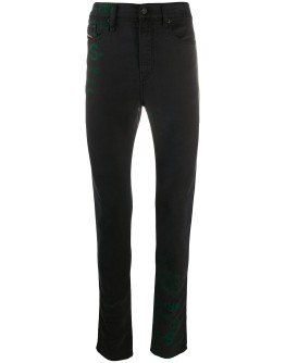 slogan skinny jeans