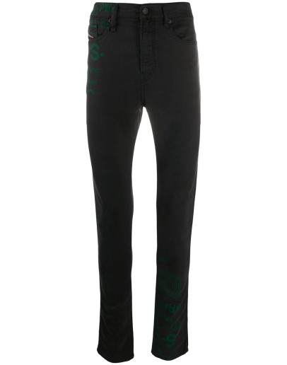 slogan skinny jeans