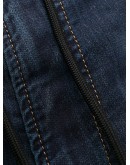 drawstring-waist straight leg jeans