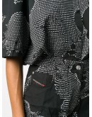 cropped spotted jumpsuit