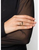 Skull and Charm double-band ring