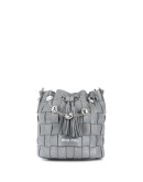 interwoven bucket bag