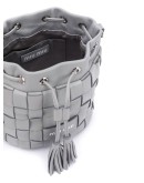 interwoven bucket bag