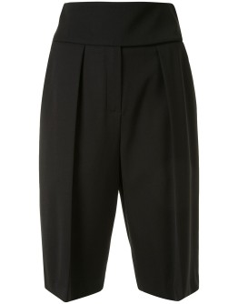 high-waist tailored shorts