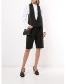 high-waist tailored shorts