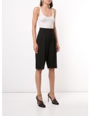 high-waist tailored shorts