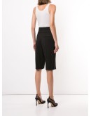 high-waist tailored shorts
