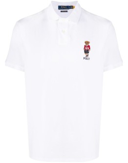 embroidered logo polo shirt