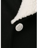 double-breasted short peacoat