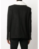 double-breasted short peacoat