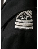 double-breasted short peacoat