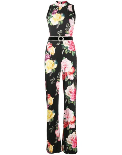 Selene floral wide-leg jumpsuit