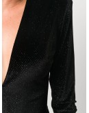 plunge-neck lurex body