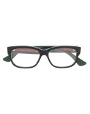 GG0278O Web stripe glasses