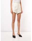 Poet high-rise satin shorts