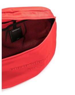 logo embroidered belt bag