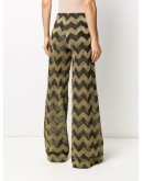 zigzag wide-leg trousers