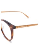 round-frame tortoiseshell-effect glasses