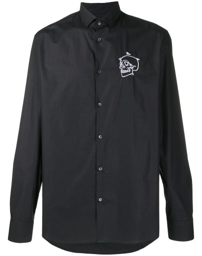 outline skull shirt 