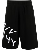 embroidered logo casual shorts