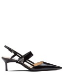 patent leather slingbacks
