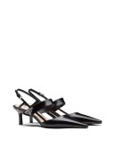 patent leather slingbacks