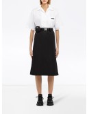 Re-Nylon gabardine skirt
