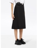 Re-Nylon gabardine skirt