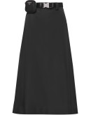 Re-Nylon gabardine skirt