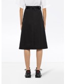 Re-Nylon gabardine skirt