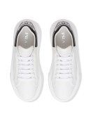 contrast-heel low-top sneakers