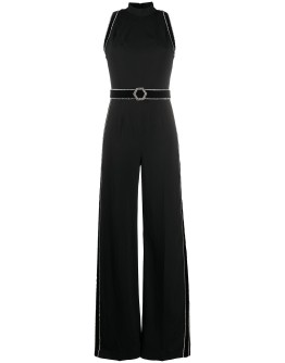 embellished trim jumpsuit