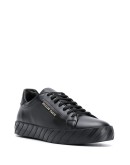 low-top leather sneakers
