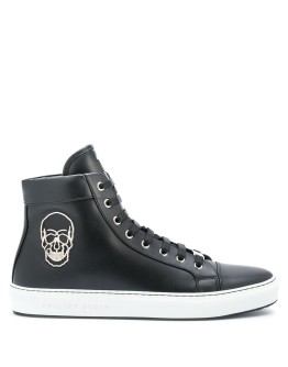 Skull hi-top sneakers