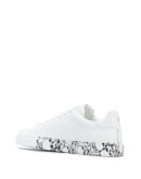 skull-print low-top sneakers